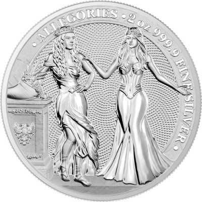 Médaille 10 Mark argent 2 Onces Germania / Italia 2020