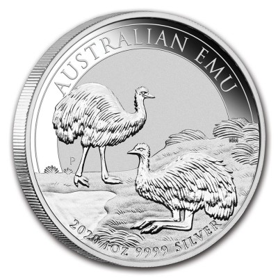 AUSTRALIE 1 Dollar Argent 1 Once Emu 2020