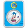NIUE 2 Dollars Argent 1 Once 30 Ans de Sonic Colorisée 2021 sous Blister