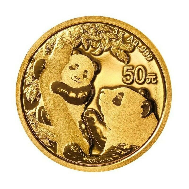 CHINE 50 Yuan Or 3 grammes Panda 2021