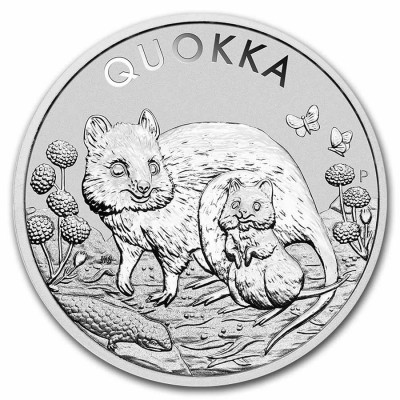 AUSTRALIE 1 Dollar Argent 1 Once Quokka Type 2 2021