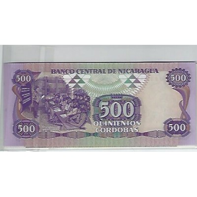Lot de 10 billets de Banque neufs du Nicaragua tous différents