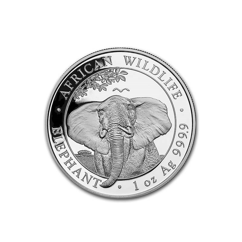 SOMALIE 100 Shillings Argent 1 Once Elephant 2021