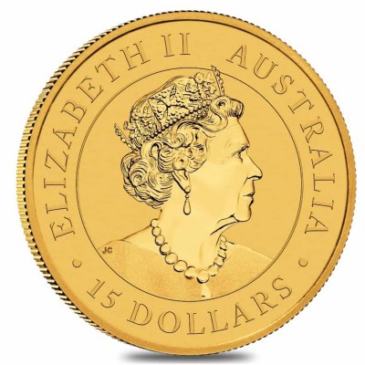 AUSTRALIE 15 Dollars Or 1/10 Once KANGOUROU 2022