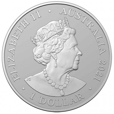 RAM AUSTRALIE 1 Dollar Argent 1 Once Dauphin de Fraser 2021