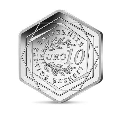 FRANCE 10 Euro Argent 999/1000 2021 HEXAGONALE PARIS JO 2024
