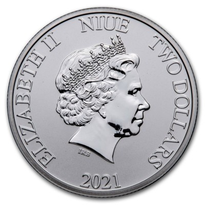 NIUE 2 Dollars Argent 1 Once Tortue 2021