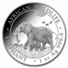 SOMALIE 100 Shillings Argent 1 Once Eléphant 2022