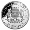 SOMALIE 100 Shillings Argent 1 Once Eléphant Colorisé 2022 ⏰