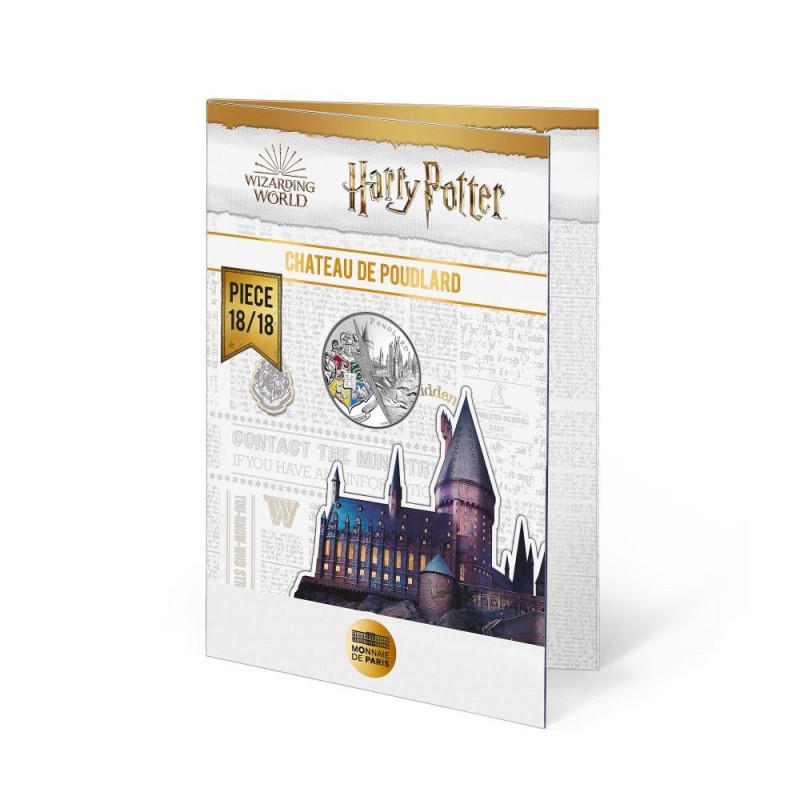 FRANCE 10 Euros Argent Harry Potter 2021 UNC - Château de Poudlard n° 18/18 ⏰