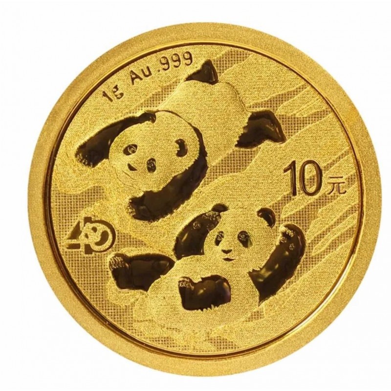 CHINE 10 Yuan Or 1 gramme Panda 2022