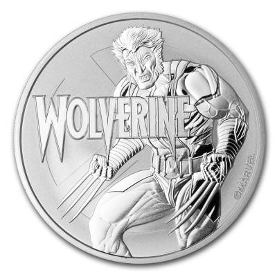 TUVALU 1 Dollar Argent 1 Once Wolverine 2021