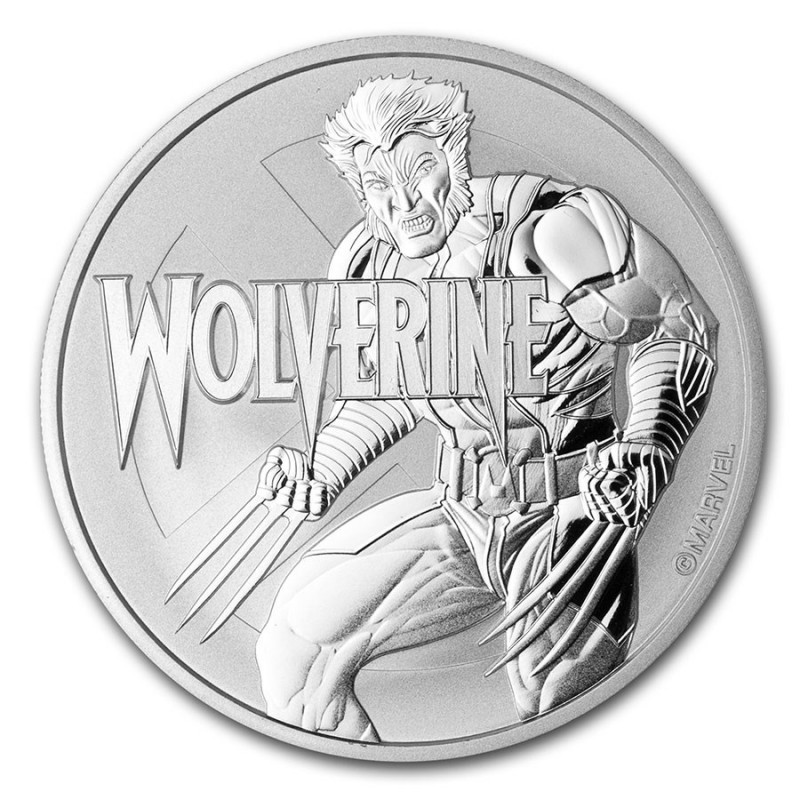 TUVALU 1 Dollar Argent 1 Once Wolverine 2021