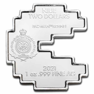 NIUE 2 Dollars Argent 1 Once Pac-Man™  2021