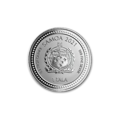 SAMOA 1 Tala Argent 1/2 Once Alpha et Omega 2021
