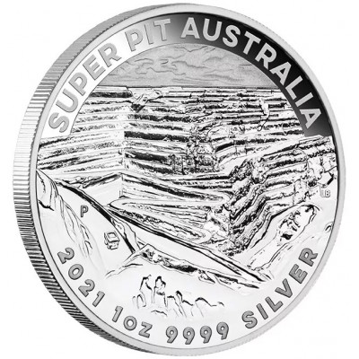 AUSTRALIE 1 Dollar Argent 1 Once Super Pit 2021