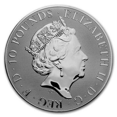 GRANDE BRETAGNE 10 Livres Argent 10 Onces Britannia 2021
