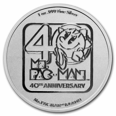 NIUE 2 Dollars Argent 1 Once Pac-Man 40ème Anniversaire 2021 ⏰
