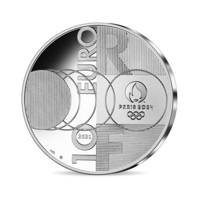FRANCE 10 Euro Argent JO Paris 2024 Handover 2021