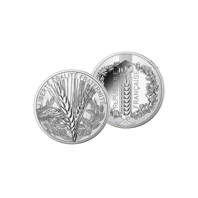 FRANCE 100 Euro Argent Blé 2022 BU ⏰