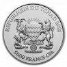 TCHAD 5000 Francs Argent 1 Once Phacochère Mandala 2021