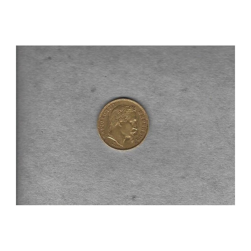 FRANCE 20 Francs Or Napoléon III Tête Laurée 1870 BB