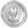 RWANDA 50 RWF Argent 999/1000 1 Once Pélican 2022 ⏰