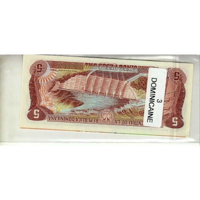 Lot de 3 billets de Banque neufs de Dominicaine tous différents