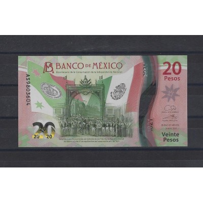 MEXIQUE Billet 20 Pesos 2021