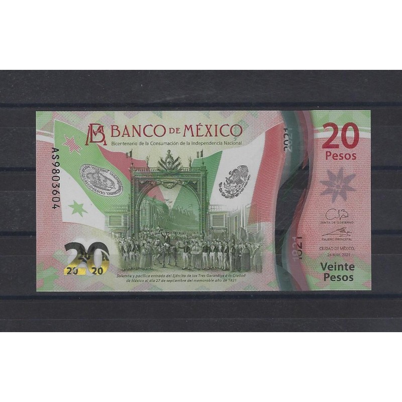 MEXIQUE Billet 20 Pesos 2021
