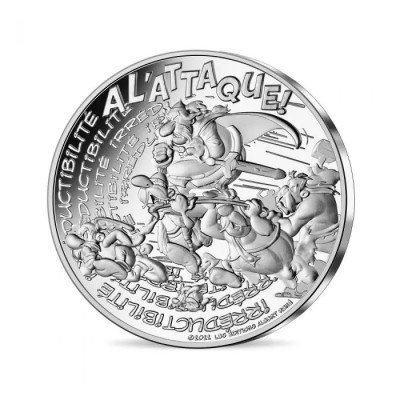 FRANCE 10 Euros Argent Astérix 2022 UNC - Irréductibilité n° 4/18 ⏰