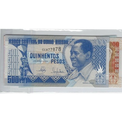 Lot de 4 billets de Banque neufs de Guinée Bissau tous différents