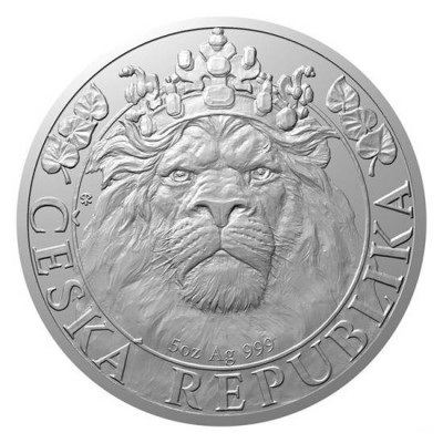 NIUE 10 Dollars Argent 5 Onces Lion Tchèque 2022 ⏰