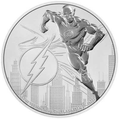 NIUE 2 Dollars Argent 1 Once DC Comics Flash 2022 ⏰