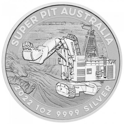 AUSTRALIE 1 Dollar Argent 1 Once Super Pit 2022