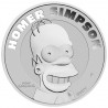 TUVALU 1 Dollar Argent 1 Once Homer Simpson 2022