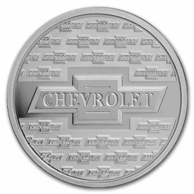 Médaille Argent 1 Once Logo Chevrolet 1934-1940 ⏰