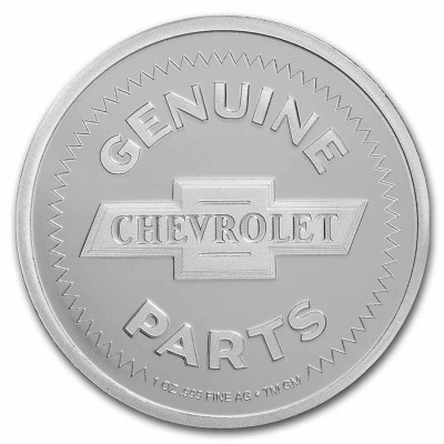 Médaille Argent 1 Once Logo Chevrolet 1934-1940 TEP