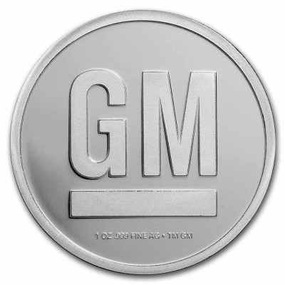 Médaille Argent 1 Once Logo General Motors 1967-2021 ⏰
