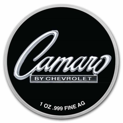 Médaille Argent 1 Once Chevrolet Camaro TEP ⏰