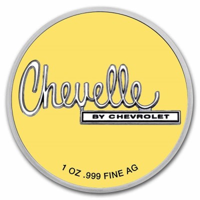 Médaille Argent 1 Once Chevrolet Chevelle TEP ⏰