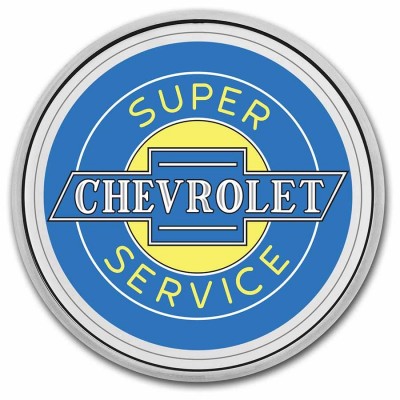 Médaille Argent 1 Once Chevrolet Enseigne Néon TEP