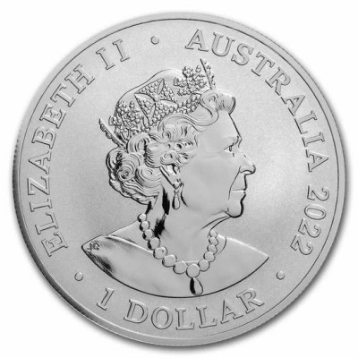 RAM Australie 1 Dollar Argent 1 Once Dauphin Sombre 2022 ⏰