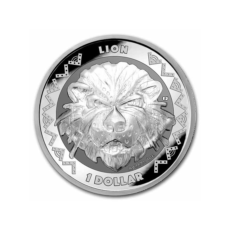 SIERRA LEONE 1 Dollar Argent 1 Once Big Five Lion 2022 ⏰