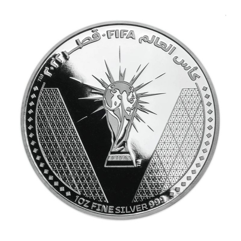 QATAR 1 Riyal Argent 1 Once Coupe du Monde FIFA 2022 ⏰