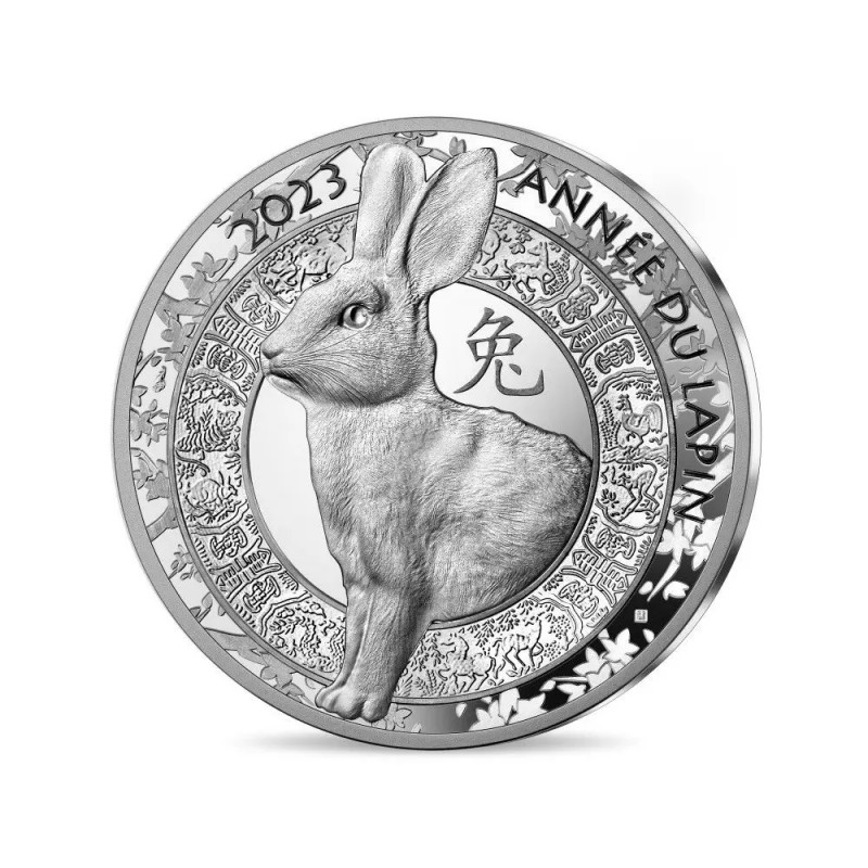 FRANCE 10 Euro Argent Année du Lapin 2023 ⏰
