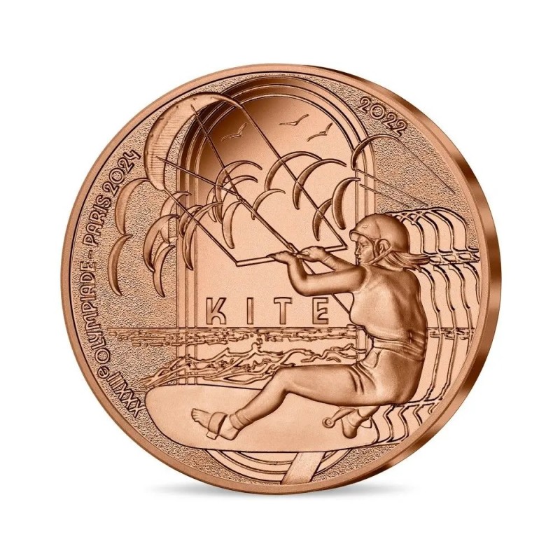 FRANCE 1/4 euro Commémorative JO 2024 Série Sport Kite ⏰