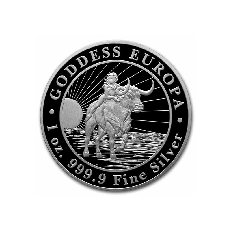 TOKELAU 5 Dollars Argent 1 Once Europa Goddess 2022
