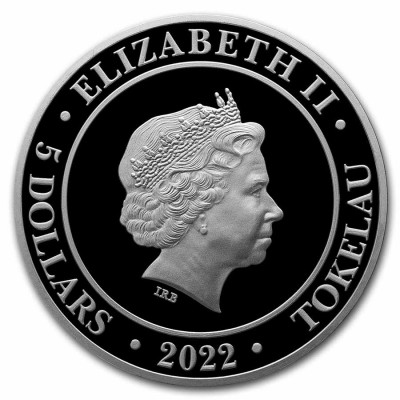 TOKELAU 5 Dollars Argent 1 Once Europa Goddess 2022 ⏰