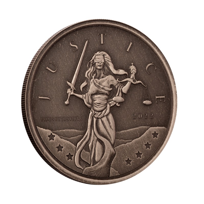 GIBRALTAR 1 Livre Argent 1 Once Lady Justice Antique 2022 ⏰